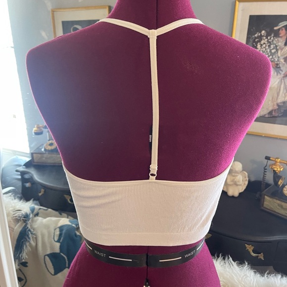 Striped Racerback Crop Top - Picture 2 of 2